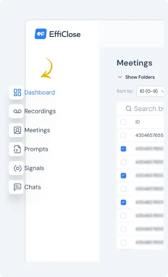 EffiClose sales insights dashboard
