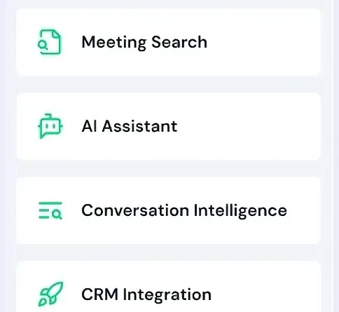 Efficlose desktop app meeting interface for mobile